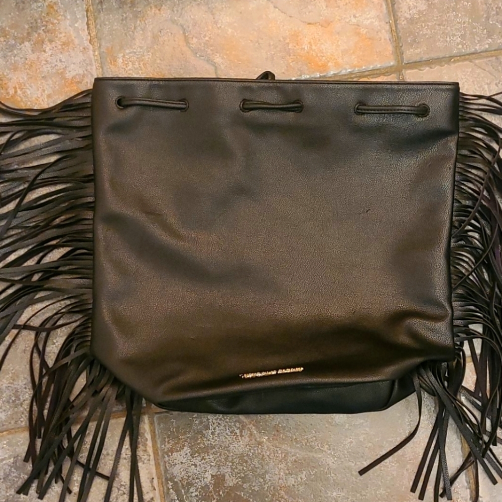 Victoria's Secret Drawstring Fringe Backpack